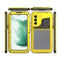 Pancerne Etui Metal Silikon do Samsung Galaxy S22 5G żółte
