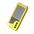 Pancerne Etui Metal Silikon do Samsung Galaxy S22 5G żółte