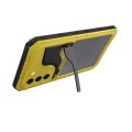 Pancerne Etui Metal Silikon do Samsung Galaxy S22 5G żółte