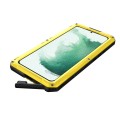 Pancerne Etui Metal Silikon do Samsung Galaxy S22 5G żółte