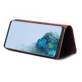 Denior Skórzane Etui Pokrowiec do Samsung Galaxy S20 Plus bordowe