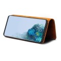 Denior Skórzane Etui Pokrowiec do Samsung Galaxy S20 Plus brązowe
