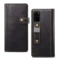 Denior Skórzane Etui Pokrowiec do Samsung Galaxy S20 Plus czarne