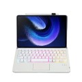 Fioletowe Etui Podświetlana Klawiatura TouchPad do Xiaomi Pad 6 / Pad 6 Pro