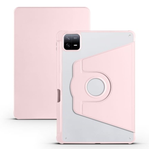 Obrotowe Etui Smart Cover do Xiaomi Pad 6 / 6 Pro różowe