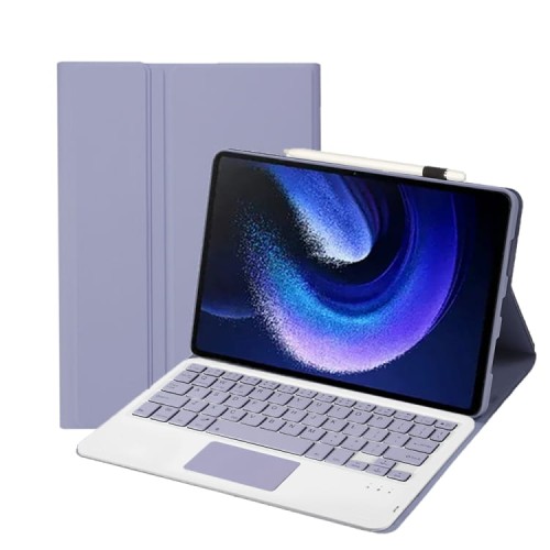 Fioletowe Etui Klawiatura TouchPad do Xiaomi Pad 6 / Pad 6 Pro