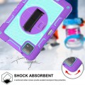 Shockproof Pancerne Etui z Paskiem do Xiaomi Pad 6/6 Pro fioletowo-zielone