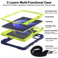 Shockproof Pancerne Etui z Paskiem do Xiaomi Pad 6/6 Pro granatowo-zielone