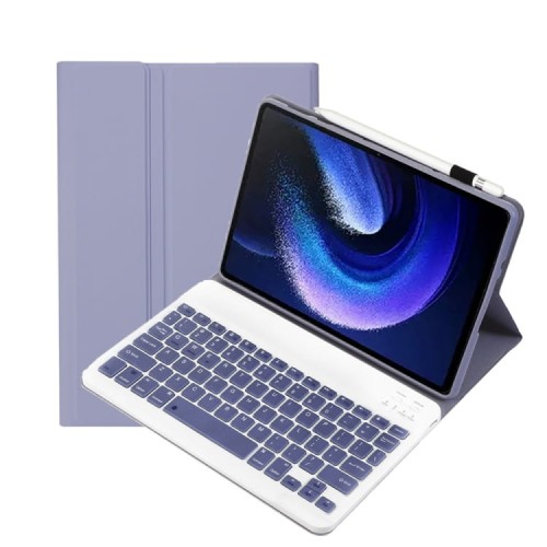 Fioletowe Etui Pokrowiec Klawiatura do Xiaomi Pad 6 / Pad 6 Pro