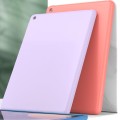 MUTURAL Silikonowe Etui Obudowa do iPad 9/8/7 10.2 fioletowe