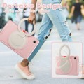 Mocne Pancerne Etui z Uchwytem do Samsung Galaxy Tab A9 różowe