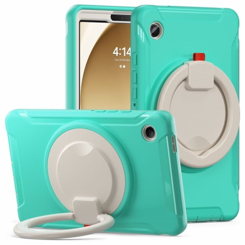 Mocne Pancerne Etui z Uchwytem do Samsung Galaxy Tab A9 zielone miętowe