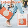 Mocne Pancerne Etui z Uchwytem do Samsung Galaxy Tab A9 pomarańczowe