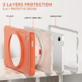 Mocne Pancerne Etui z Uchwytem do Samsung Galaxy Tab A9 pomarańczowe