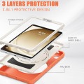 Mocne Pancerne Etui z Uchwytem do Samsung Galaxy Tab A9 pomarańczowe