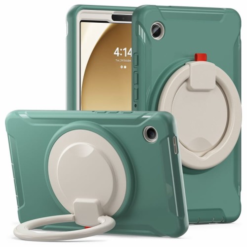 Mocne Pancerne Etui z Uchwytem do Samsung Galaxy Tab A9 zielone