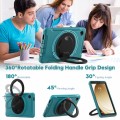 Mocne Pancerne Etui z Uchwytem do Samsung Galaxy Tab A9 morskie
