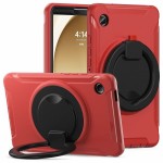 Mocne Pancerne Etui z Uchwytem do Samsung Galaxy Tab A9 czerwone