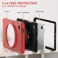 Mocne Pancerne Etui z Uchwytem do Samsung Galaxy Tab A9 czerwone