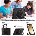 Mocne Pancerne Etui z Uchwytem do Samsung Galaxy Tab A9 czarne