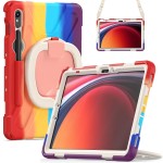 Shockproof  Pancerne Etui z Uchwytem i Paskiem do Samsung Galaxy Tab S9 kolorowe