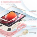 Shockproof Pancerne Etui z Uchwytem i Paskiem do Samsung Galaxy Tab S9 różowe