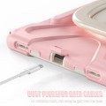 Shockproof Pancerne Etui z Uchwytem i Paskiem do Samsung Galaxy Tab S9 różowe