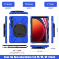 Shockproof Pancerne Etui z Uchwytem i Paskiem do Samsung Galaxy Tab S9 granatowe