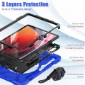 Shockproof Pancerne Etui z Uchwytem i Paskiem do Samsung Galaxy Tab S9 granatowe