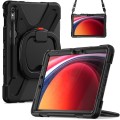 Shockproof Pancerne Etui z Uchwytem i Paskiem do Samsung Galaxy Tab S9 czarne