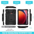 Shockproof Pancerne Etui z Uchwytem i Paskiem do Samsung Galaxy Tab S9 czarne