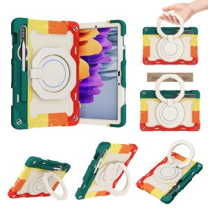 Shockproof  Pancerne Etui z Uchwytem do Samsung Galaxy Tab S9 zielono-czerwone