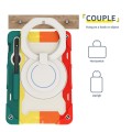 Shockproof Pancerne Etui z Uchwytem do Samsung Galaxy Tab S9 zielono-czerwone