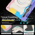 Shockproof Pancerne Etui z Uchwytem do Samsung Galaxy Tab S9 fioletowo-różowe