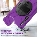 Shockproof Pancerne Etui z Uchwytem i Paskiem do Samsung Galaxy Tab S9 fioletowe