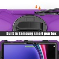 Shockproof Pancerne Etui z Uchwytem i Paskiem do Samsung Galaxy Tab S9 fioletowe