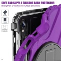 Shockproof Pancerne Etui z Uchwytem i Paskiem do Samsung Galaxy Tab S9 fioletowe