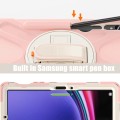Shockproof Pancerne Etui z Uchwytem i Paskiem do Samsung Galaxy Tab S9 różowe