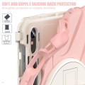 Shockproof Pancerne Etui z Uchwytem i Paskiem do Samsung Galaxy Tab S9 różowe