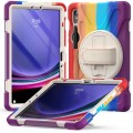 Shockproof Pancerne Etui z Uchwytem i Paskiem do Samsung Galaxy Tab S9 kolorowe