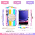 Shockproof Pancerne Etui z Uchwytem i Paskiem do Samsung Galaxy Tab S9 kolorowe
