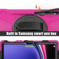 Shockproof Pancerne Etui z Uchwytem i Paskiem do Samsung Galaxy Tab S9 różowe