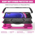 Shockproof Pancerne Etui z Uchwytem i Paskiem do Samsung Galaxy Tab S9 różowe