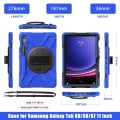 Shockproof Pancerne Etui z Uchwytem i Paskiem do Samsung Galaxy Tab S9 granatowe