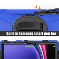 Shockproof Pancerne Etui z Uchwytem i Paskiem do Samsung Galaxy Tab S9 granatowe