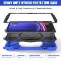 Shockproof Pancerne Etui z Uchwytem i Paskiem do Samsung Galaxy Tab S9 granatowe