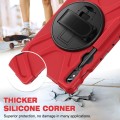 Shockproof Pancerne Etui z Uchwytem i Paskiem do Samsung Galaxy Tab S9 czerwone