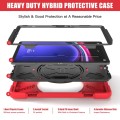 Shockproof Pancerne Etui z Uchwytem i Paskiem do Samsung Galaxy Tab S9 czerwone
