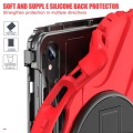 Shockproof Pancerne Etui z Uchwytem i Paskiem do Samsung Galaxy Tab S9 czerwone