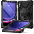 Shockproof Pancerne Etui z Uchwytem i Paskiem do Samsung Galaxy Tab S9 czarne